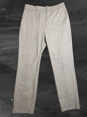 Like New Zara Light Grey Women’s Straight Leg Dress Pants sz XL Elastic Waist